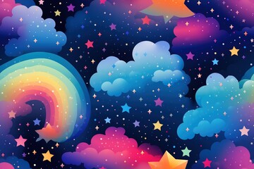 colorful cosmic space background with stars and nebula