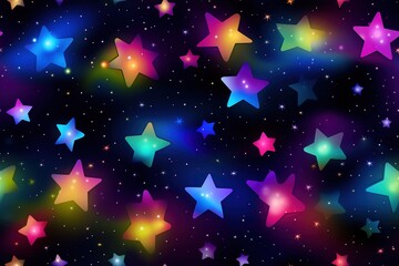 Wall Mural - Colorful Cosmic space background with stars and nebula