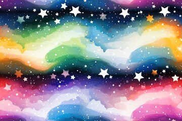 Colorful Cosmic space background with stars and nebula