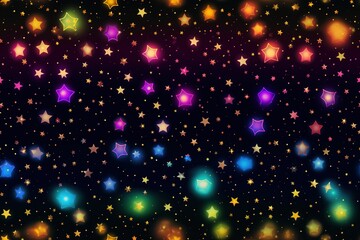 Wall Mural - Colorful Cosmic space background with stars and nebula