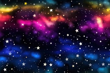 colorful cosmic space background with stars and nebula