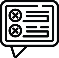 Wall Mural - software evaluation beta version icon outline vector. web technical development. quality assurance t