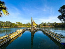 Wat Sa Prasan Suk Or Wat Ban Na Muang Boat Temple In Ubon, Thailand