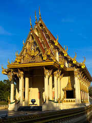 Wall Mural - Wat Sa Prasan Suk or Wat Ban Na Muang boat temple in Ubon, Thailand