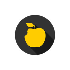 Poster - Apple fruit icon isolated on transparent background