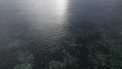 Sticker - aerial view of the ocean in the philippines