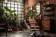© Bojan - Stylish hairdressing salon interior.