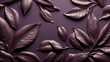 © luxy - Monochrome Leaves Design in Purple Shades
