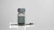 Insulin Syringe and Vial of Liquid: Tools for Diabetes Control