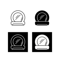 Wall Mural - Pocket Mirror Vector Icon