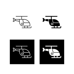 Wall Mural - Helicopter Vector Icon