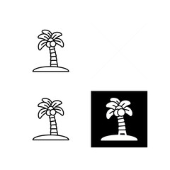 Wall Mural - Palm Tree Vector Icon