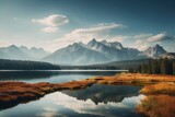 Fototapeta Na sufit - lake in the mountains