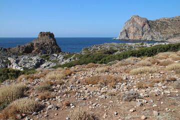 Wall Mural - mediterranean sea at falassarna in crete in greece