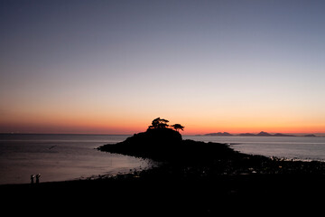 Sticker - sunset on the beach