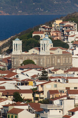 Wall Mural - Ortodox church of St. Nicholas in the Greek fishing village of Kokkari on the island of Samos