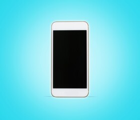 Poster - Mobile phone with black blank screen