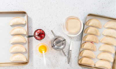 Canvas Print - Sweet Cherry Empanadas in Air Fryer