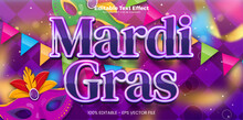Mardi Gras Editable Text Effect In Modern Trend Style