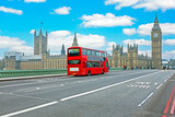 Fototapeta Big Ben - Houses of parliament and the Big Ben tower in London, UK.