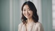 © Adi - Portrait of a joyful fictional Japanese woman smiling. Graceful and elegant lady. Natural beauty. for skincare, cosmetic, model