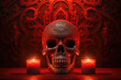 © ADDICTIVE STOCK - Generative AI image of a mystical skull with esoteric symbols