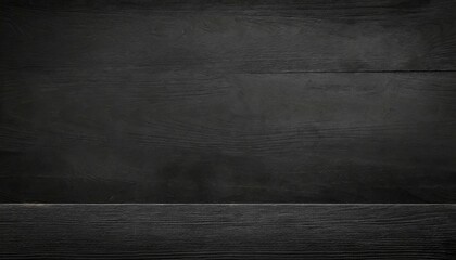 Wall Mural - black wooden texture background blank for design