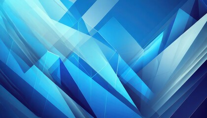 Wall Mural - abstract blue background with triangles