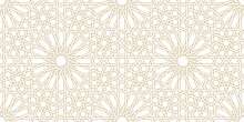 Seamless Geometric Pattern In Authentic Arabian Style.