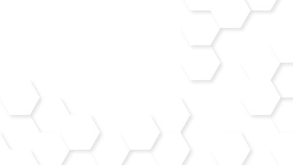 Abstract White Hexagonal Background. Luxury White Pattern. Vector Illustration. 3D Futuristic abstract honeycomb mosaic white background. geometric mesh cell texture.