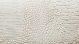 Fototapeta  - White crocodile leather texture.