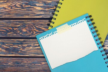 Sticker - Colored sticky notes on office desk