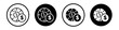 time is money icon set. hourly wage payment vector symbol in black filled and outlined style.
