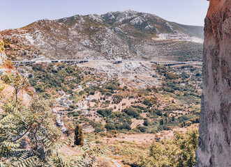 Canvas Print - Panorama of Croatia Mountains from the Klis Fortress - Croatia