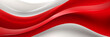 Abstract red and white banner background with copy space for text.