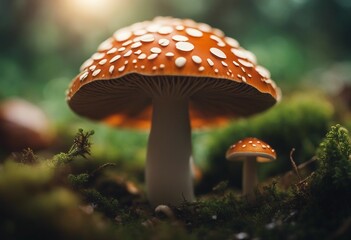 Wall Mural - mashroom close up