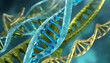 close up of DNA