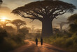 Baobab tree ,Madagascar 