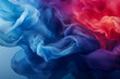 Abstract silk fog background with mist textures, swirling color of smoke, captivating mix of wind and water,  mysterious stormy sky, clouds, and waves of blue, purple glowing folds backdrop by Vita