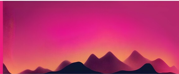 Wall Mural - sunrise in mountains