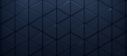 dark blue triangular abstract background. geometric dark pattern background with lines composed tria