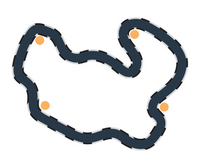 Sticker - rally racing track