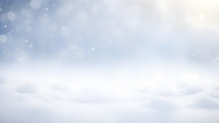 Poster - Winter Christmas background. Merry Christmas and happy New Year greeting card with copy-space.