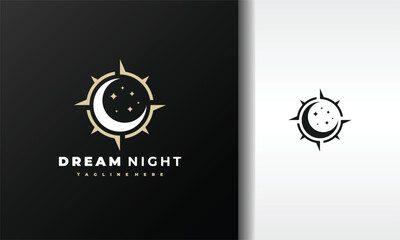 moon star compass logo