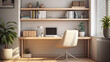 © BornHappy - Closeup of home office setup clean and simple interior