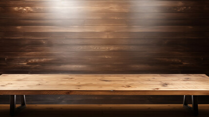 Wall Mural - empty table top Ready for product display montage advertise