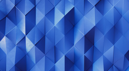 Wall Mural - Random shifted Wall background with tiles. Futuristic, triangle tile pattern Wallpaper with 3D. 3D Render