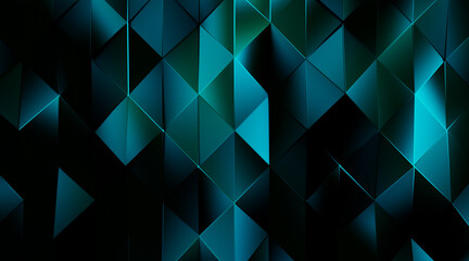 Wall Mural - Random shifted Wall background with tiles. Futuristic, triangle tile pattern Wallpaper with 3D. 3D Render