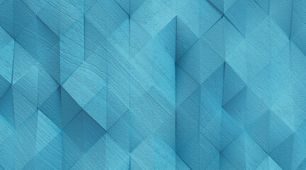 Wall Mural - Random shifted Wall background with tiles. Futuristic, triangle tile pattern Wallpaper with 3D. 3D Render