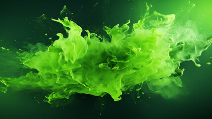 Wall Mural - green paint splash for desktop wallpaper